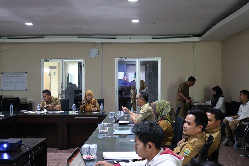 Rapat Koordinasi Evaluasi Lingkup Asda I, II dan III Progres Fisik dan Keuangan APBD Prov Bantan TA. 2019