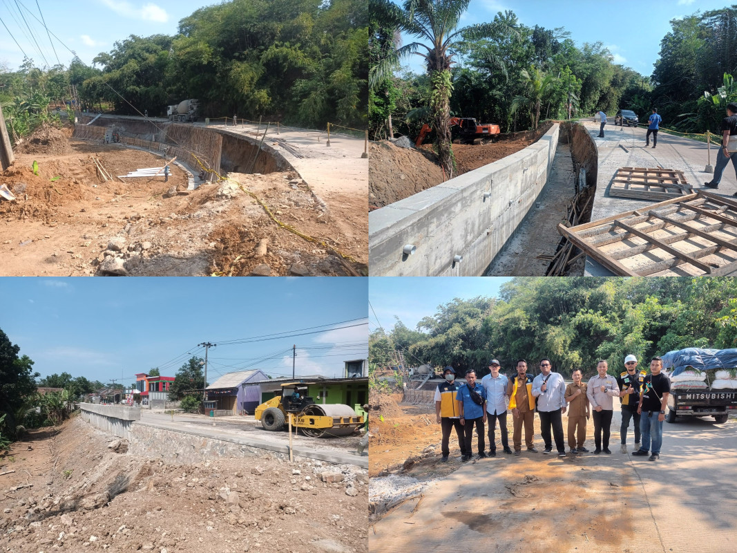 Monitoring Pekerjaan Penanganan Longsoran Jalan Picung - Munjul APBD Prov Banten T.a 2024