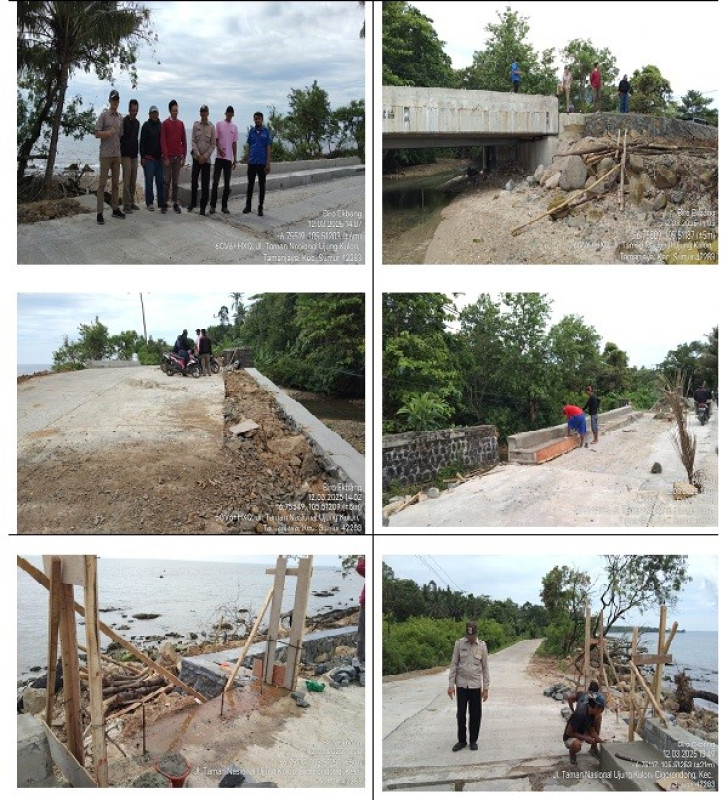 Monitoring dan Evaluasi pada Pekerjaan Pembangunan Ruas Jalan Sumur – Taman Jaya Kabupaten Pandeglang