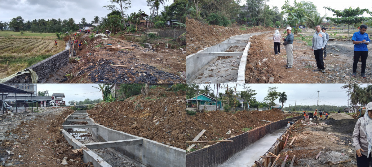 Monitoring dan Evaluasi Pekerjaan Rehabilitasi Jaringan Irigasi APBD Tahun 2024