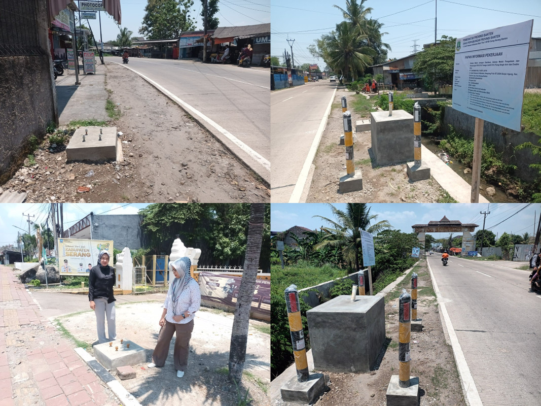 Monitoring Pekerjaan Pemasangan Tiang Mandiri (Pju) Ruas Jalan Kramatwatu - Tonjong APBD Prov Banten T.a 2024