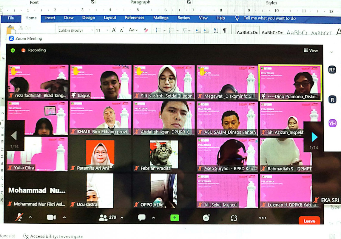 Pelatihan Pengelolaan Web Dinas (PPID)